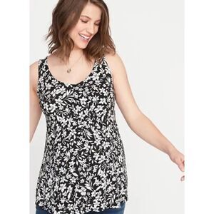 Old Navy Maternity Floral-Print Jersey Sleeveless Top Small
